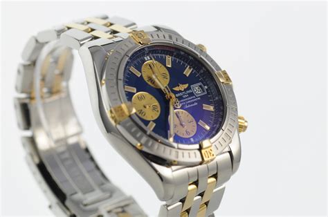 breitling chronomat evolution chrono stahl gold ref b13356|breitling certifie chronometre 1884 b13356.